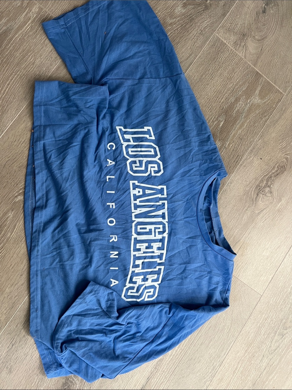 Los Angeles crop top - Blue